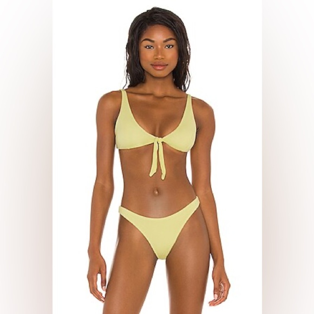 x Elizabeth Turner Annie Bikini Top in Dandelion B Swim Women’s Med Yellow Y2K